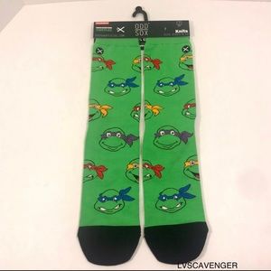 Odd Sox Turtles Teenage Mutant Ninja Turtles Heads Crew Socks Size 6-13!